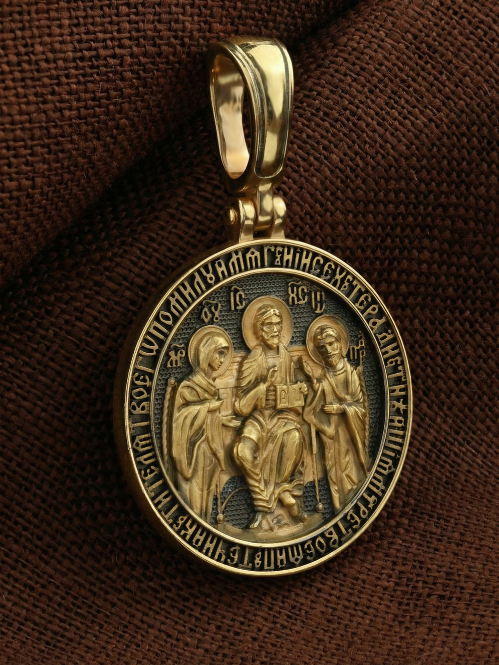 Образок из лимонного золота