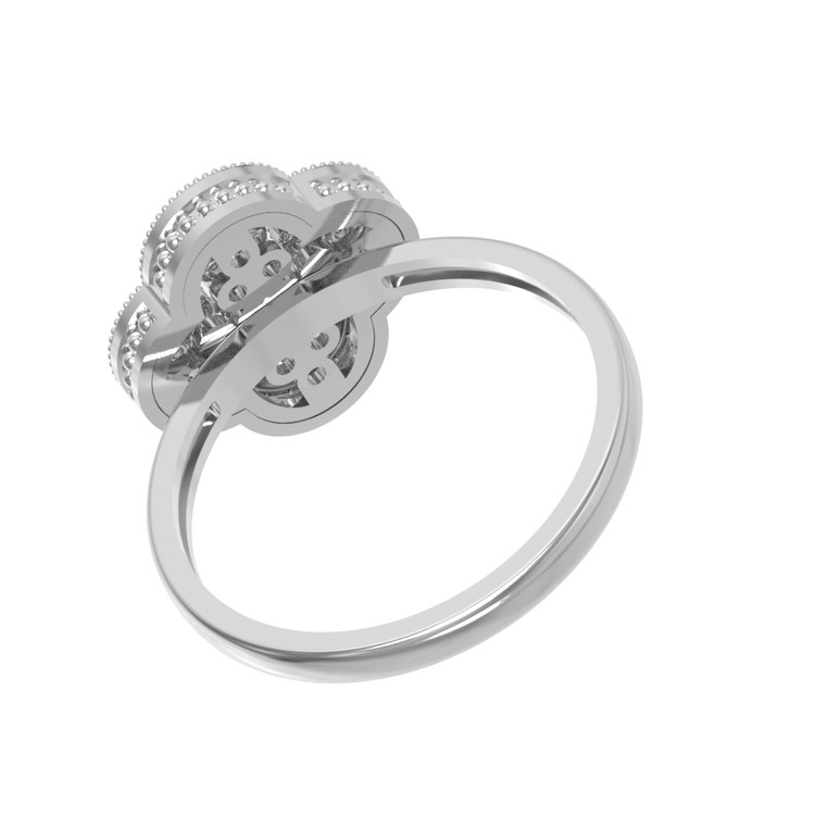 Кольцо из белого золота c бриллиантами