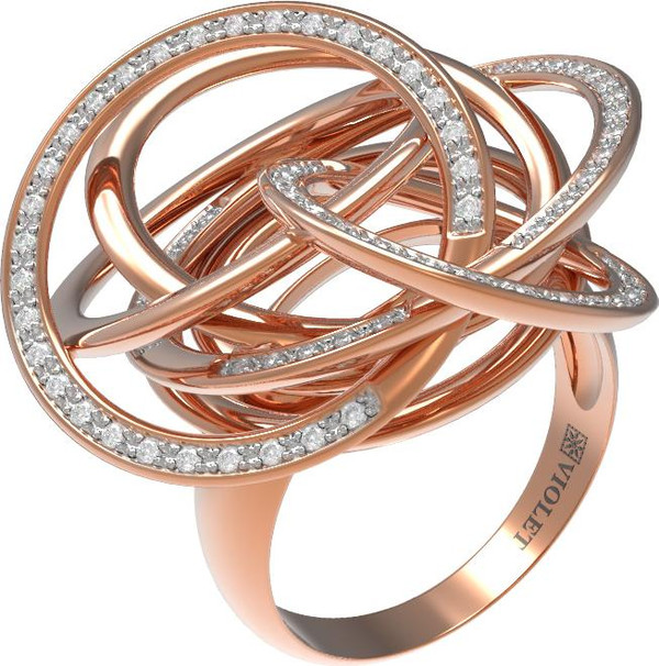 Кольцо из золота c бриллиантами