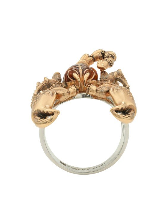 Кольцо из золота c эмаль