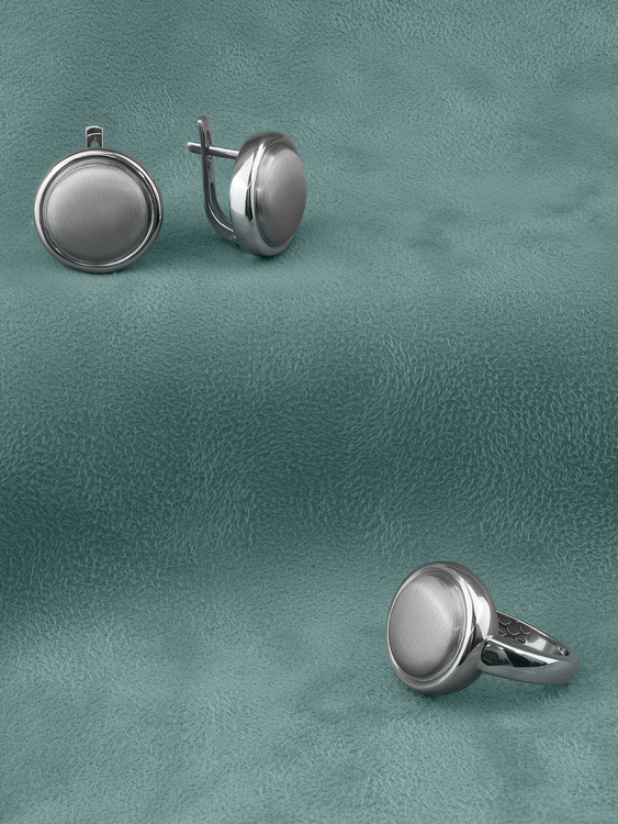 Серьги из белого золота