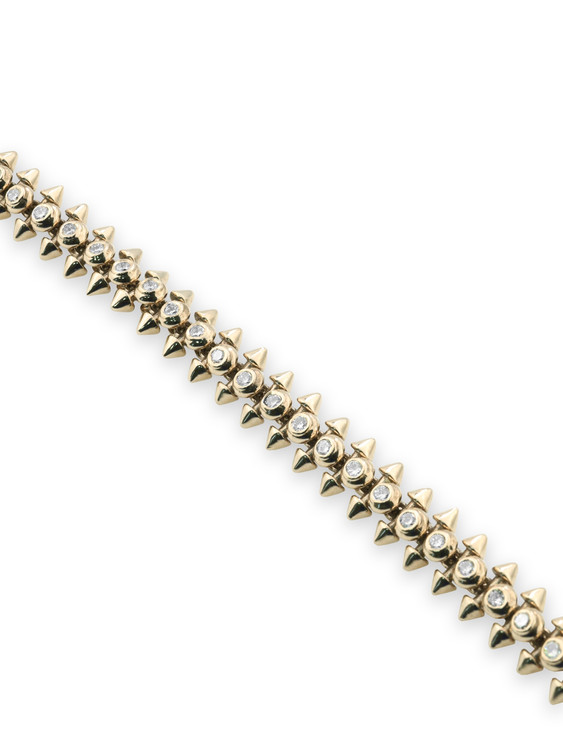 Браслет из лимонного золота c бриллиантами