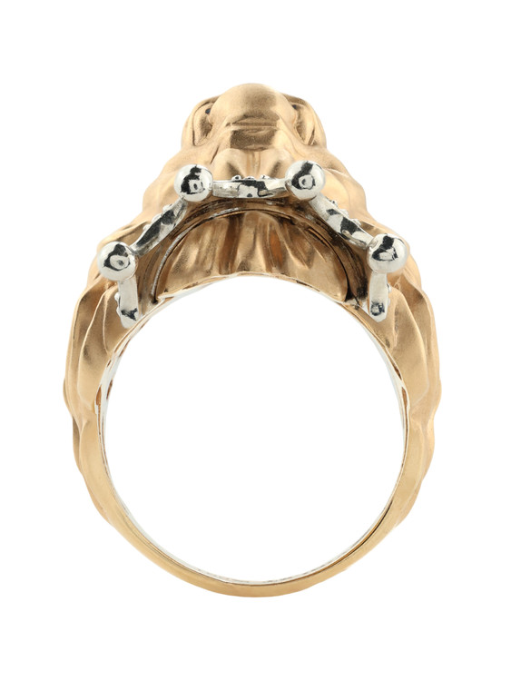 Кольцо из золота c эмалью и бриллиантами