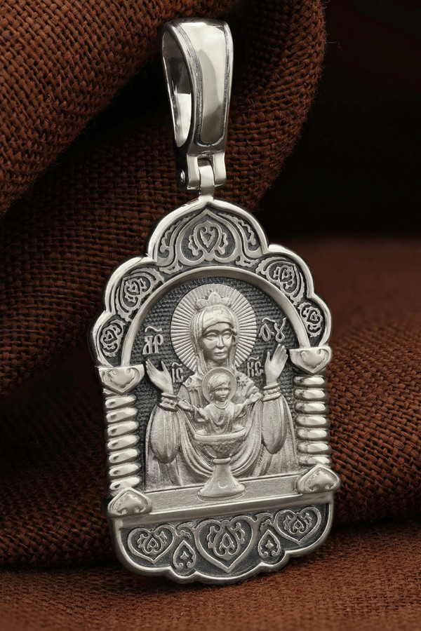 Образок из белого золота