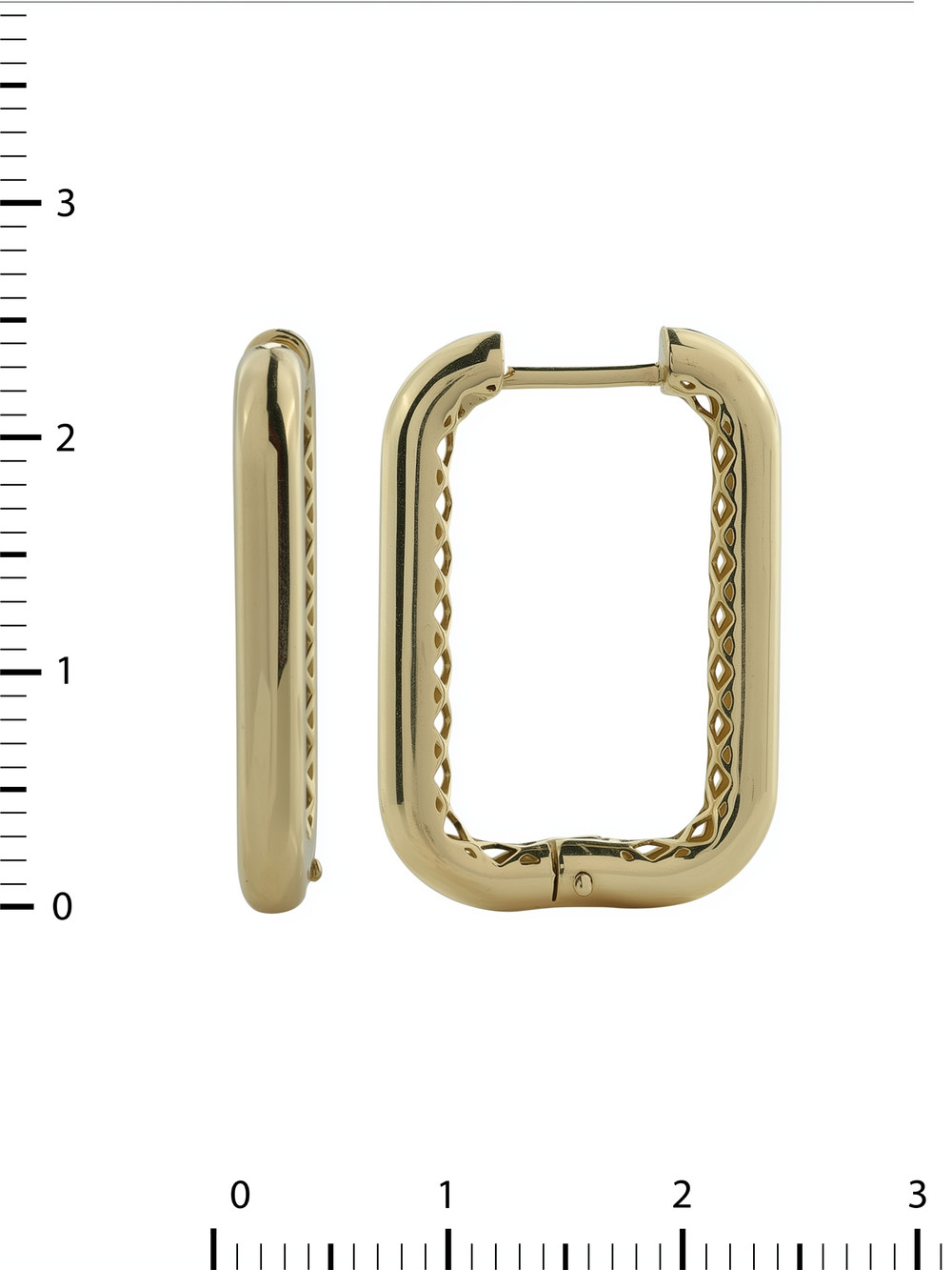 Серьги из лимонного золота