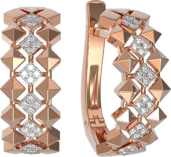 Серьги из золота c бриллиантами