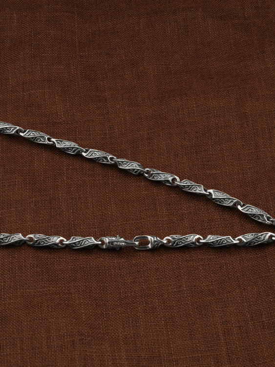 Цепь из белого золота