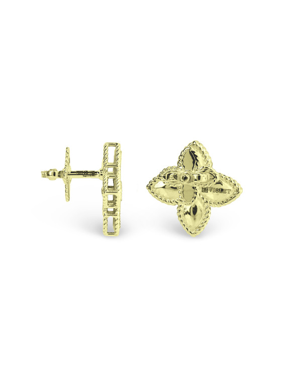 Серьги из лимонного золота