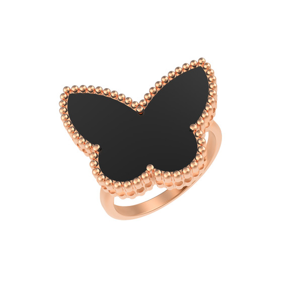 Кольцо из золота c ониксом