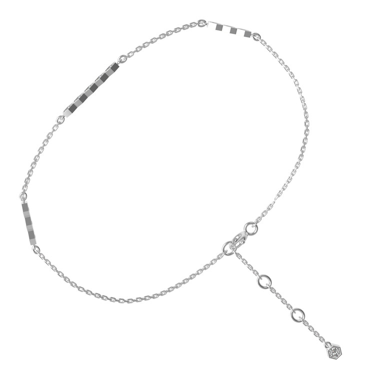 Браслет из белого золота c бриллиантами