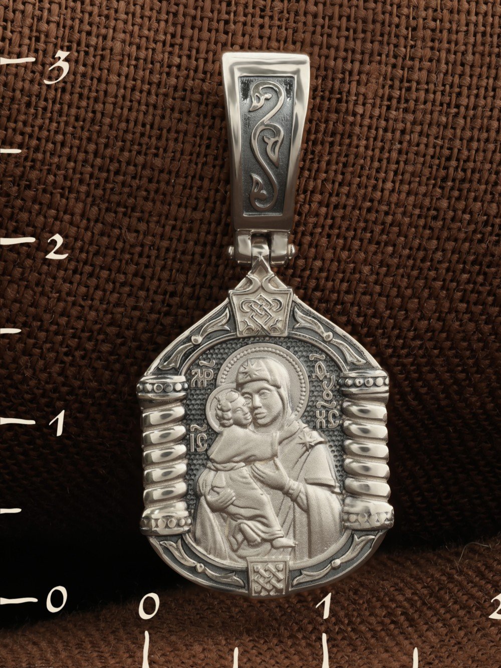 Образок из белого золота