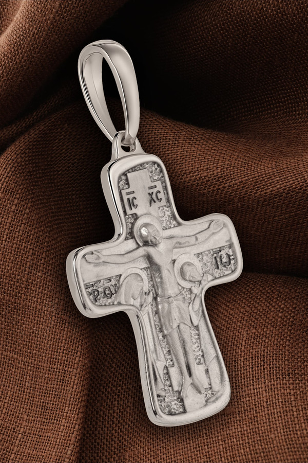 Крест из белого золота