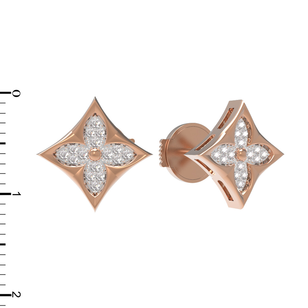 Серьги из золота c бриллиантами