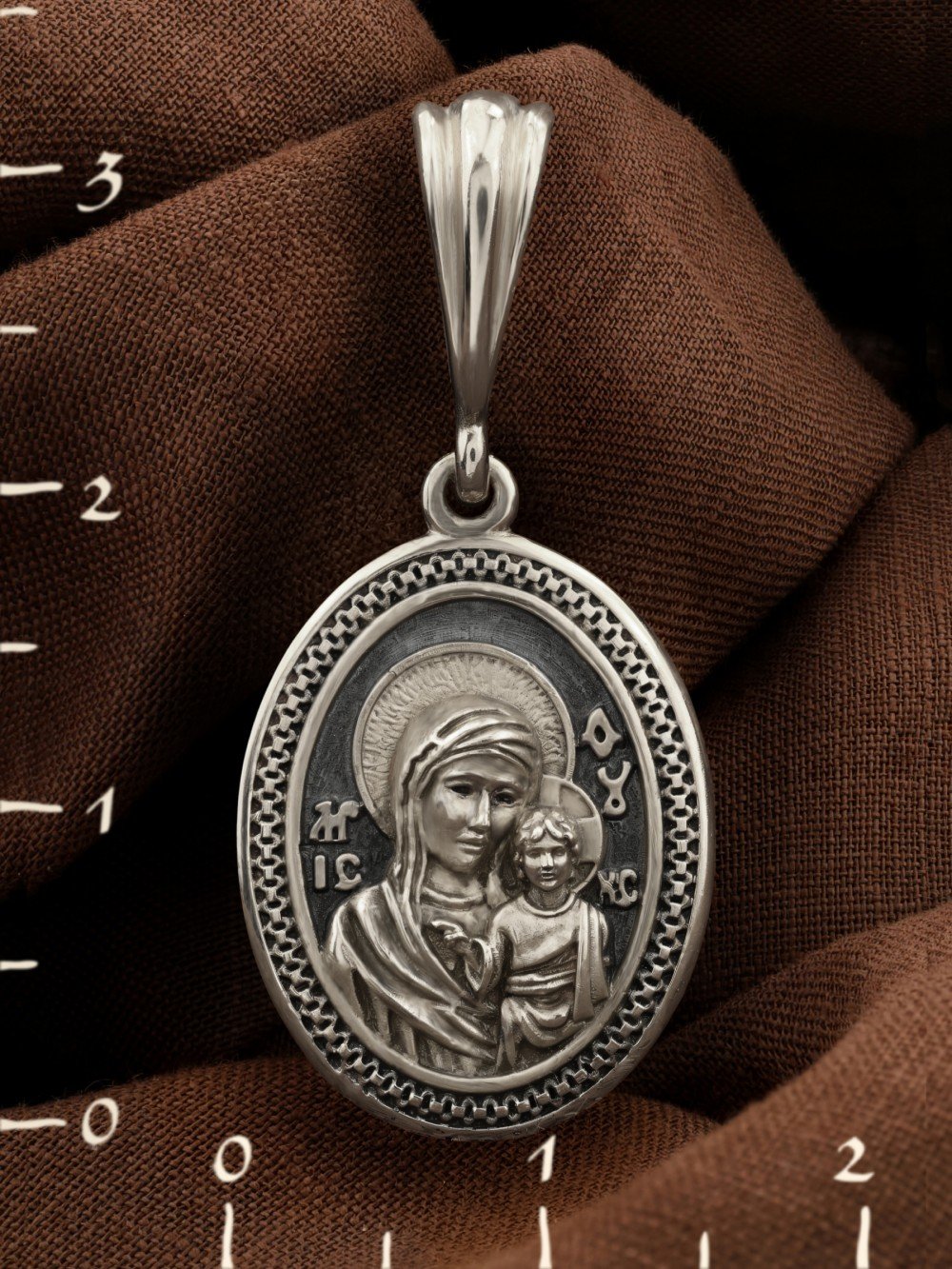 Образок из белого золота