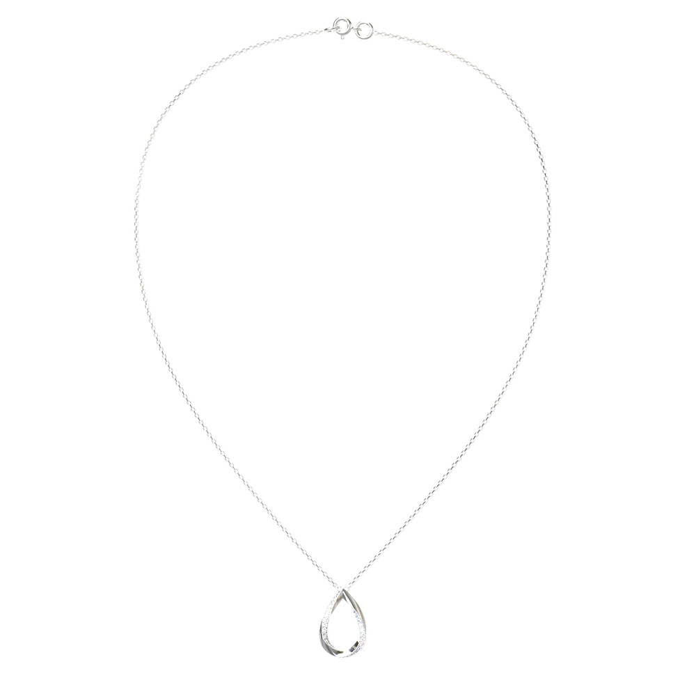 Колье из белого золота c бриллиантами