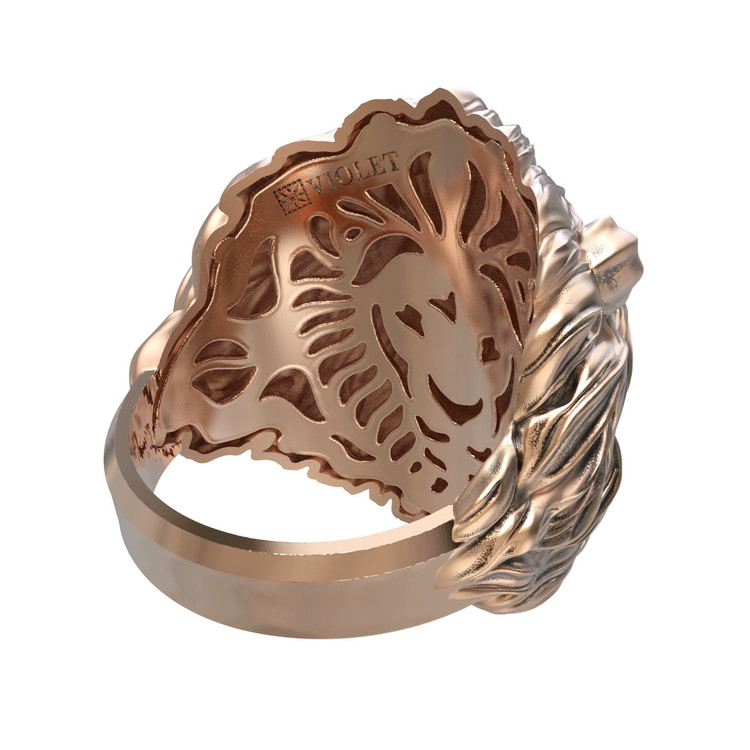 Кольцо из золота c эмаль