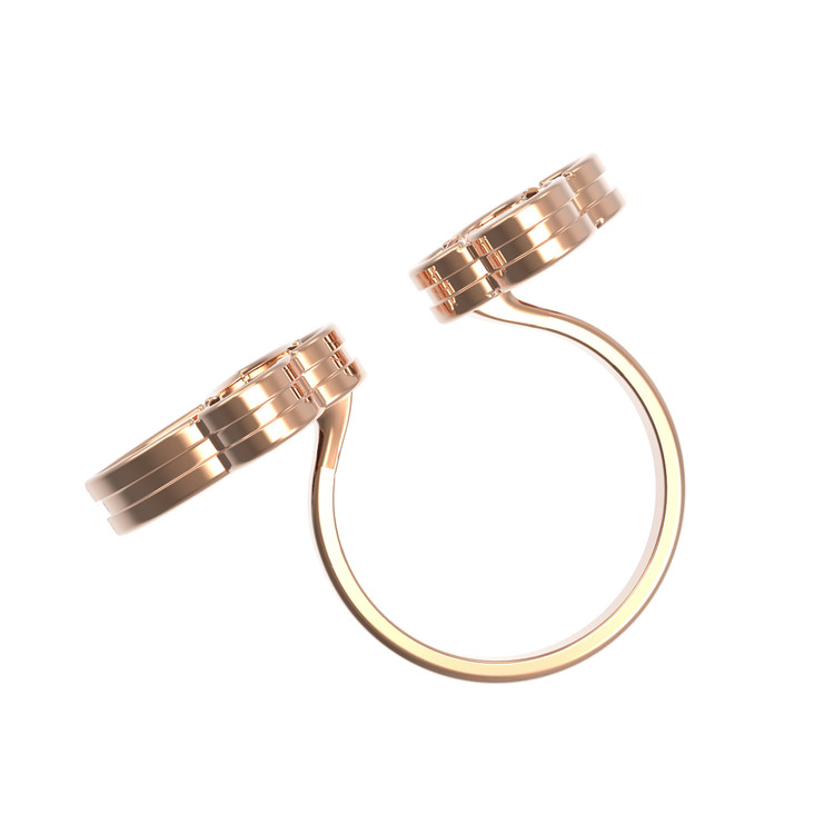 Кольцо из золота c малахитом и перламутром