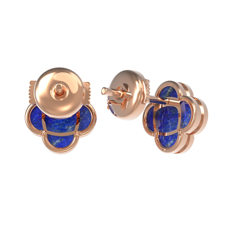 Серьги из золота c лазуритом