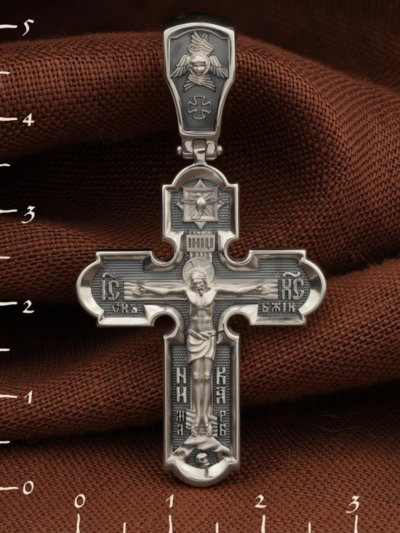Крест из белого золота