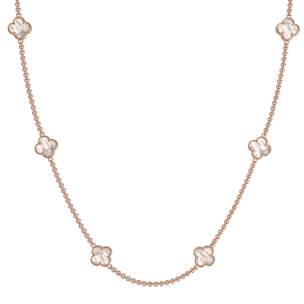 Колье из золота c перламутром