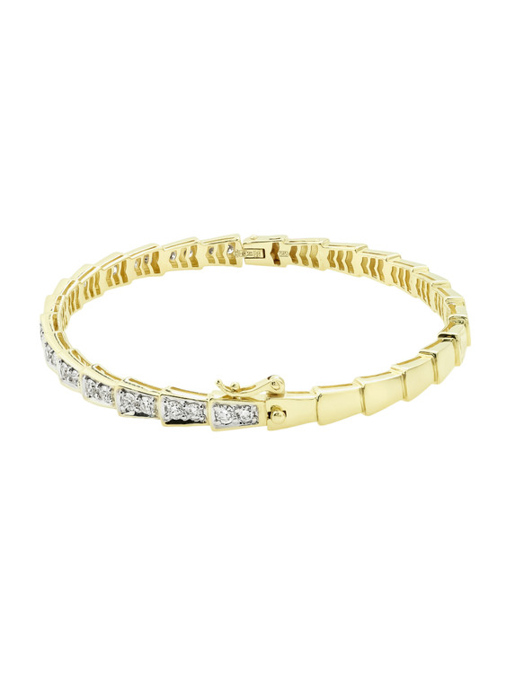 Браслет из лимонного золота c бриллиантами