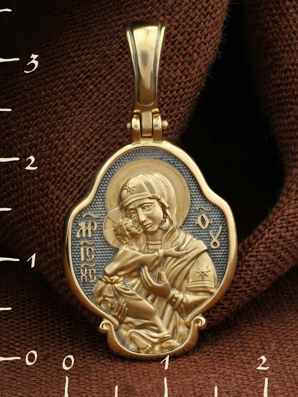 Образок из лимонного золота