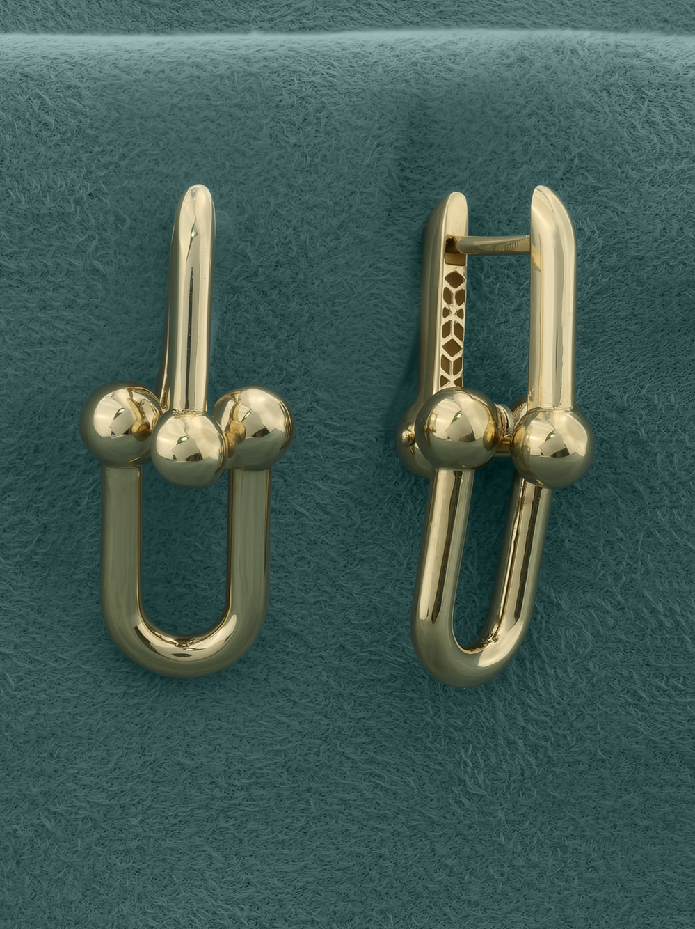 Серьги из лимонного золота