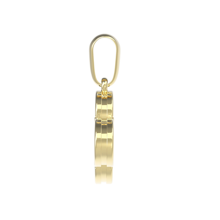 Подвеска из лимонного золота c малахитом