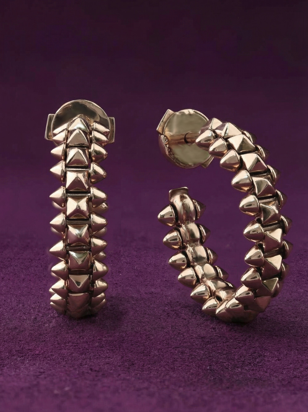 Серьги из розового золота