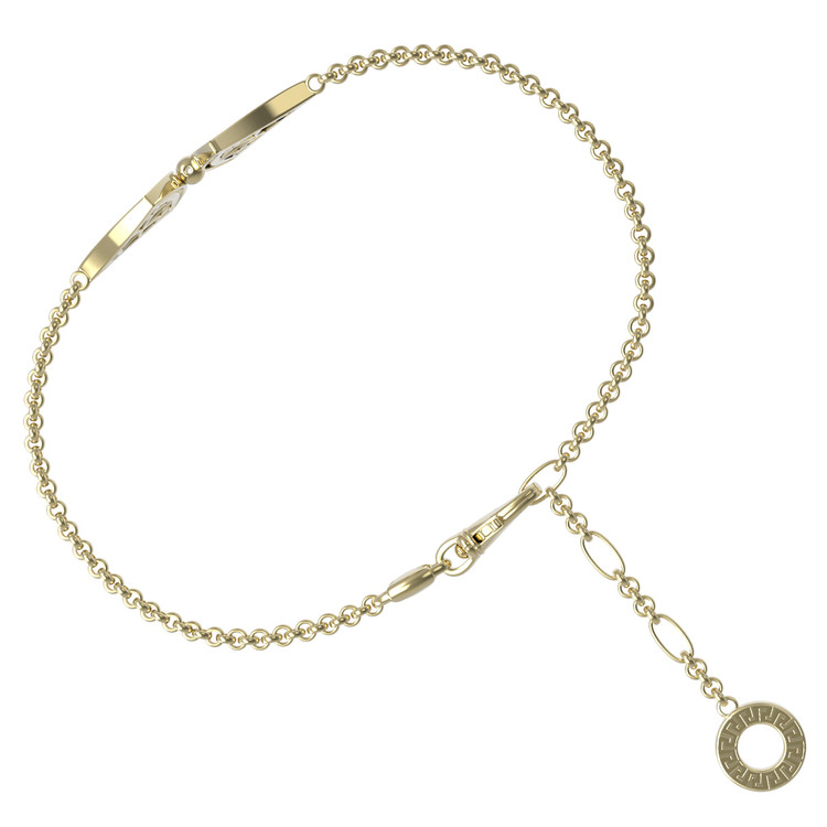 Браслет из лимонного золота c бриллиантами и перламутром