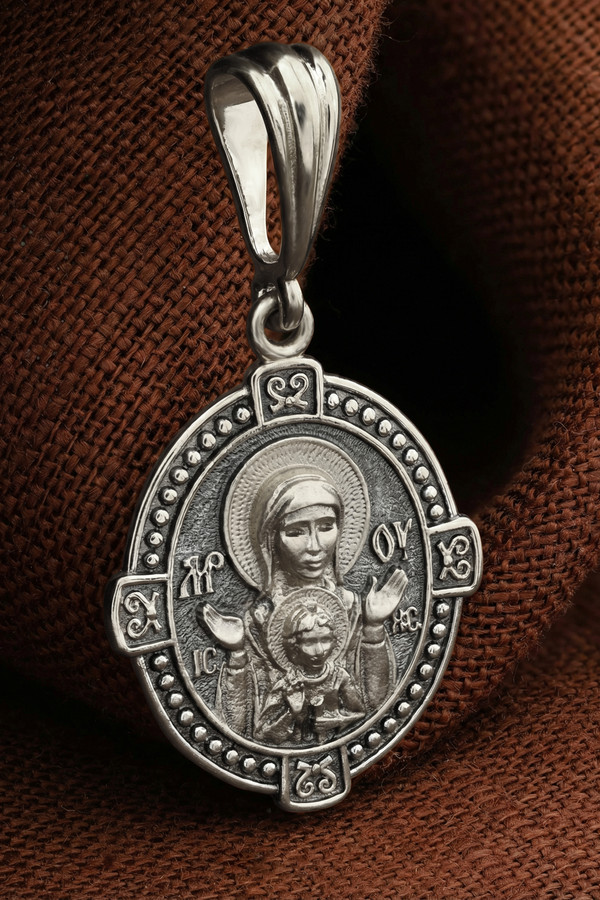 Образок из белого золота