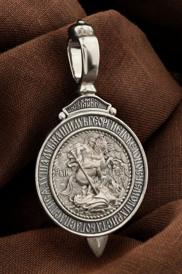 Образок из белого золота