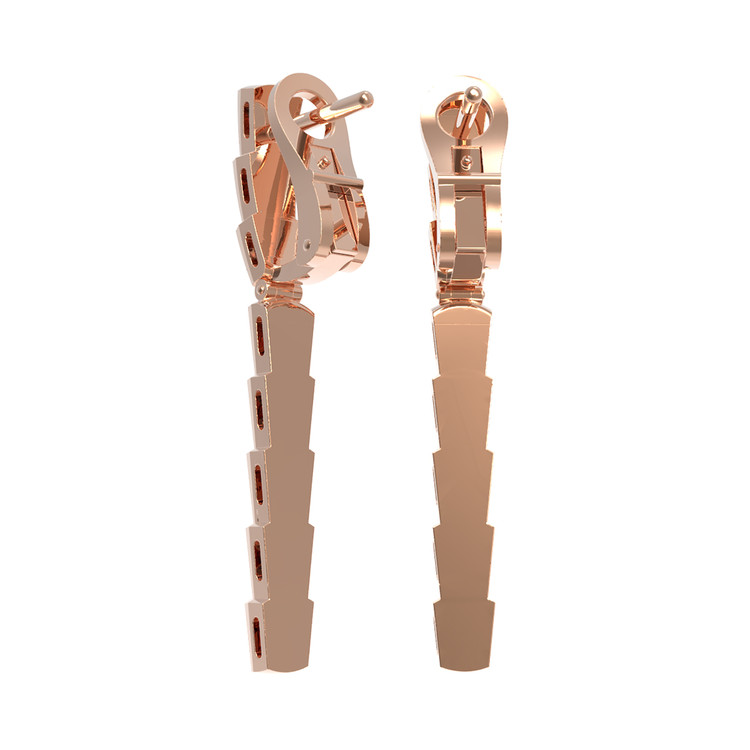 Серьги из золота c малахитом