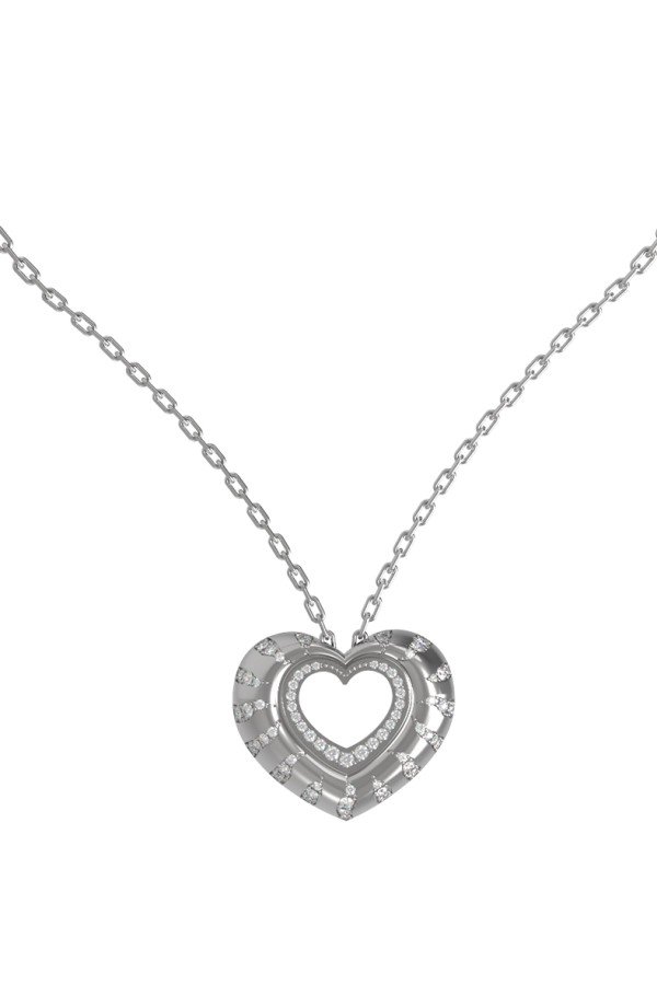 Колье из белого золота c бриллиантами