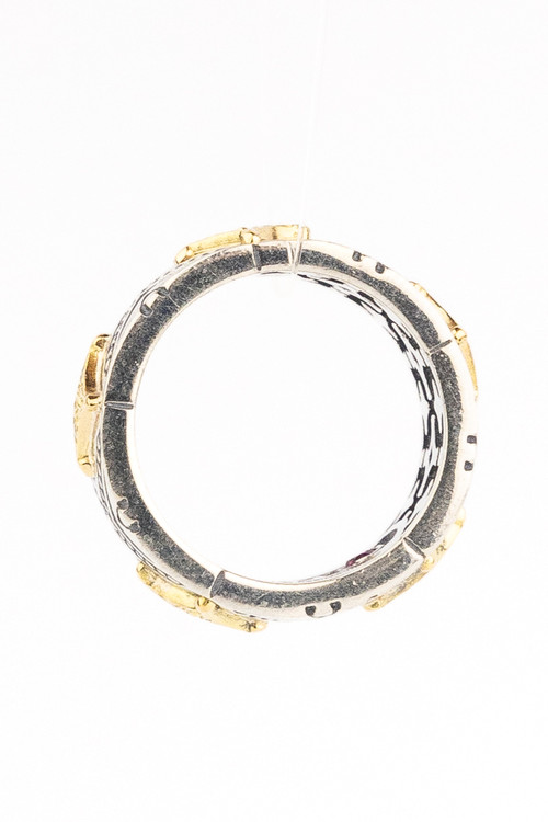 Подвеска из серебра и золота c рубином