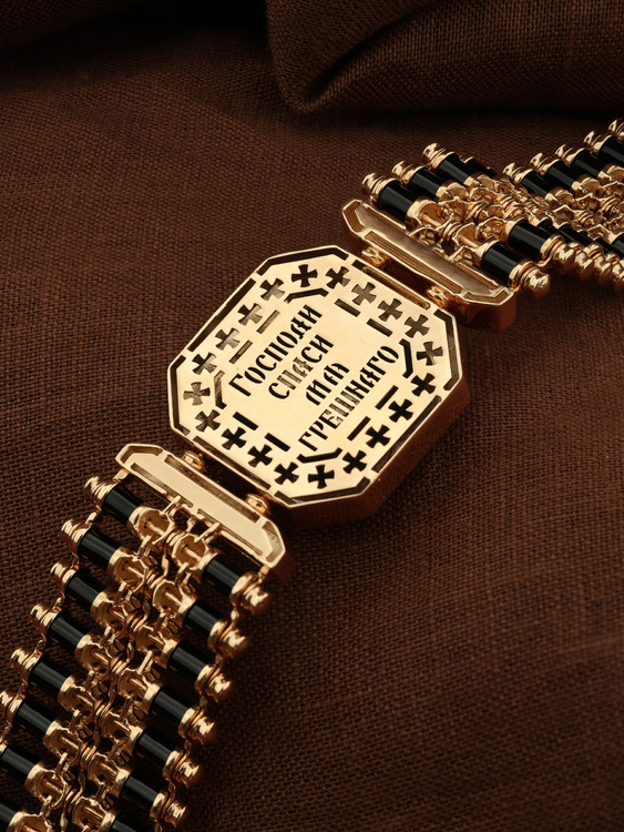 Браслет из золота c ониксом