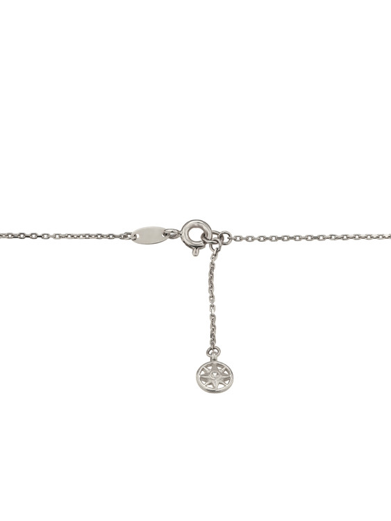 Колье из белого золота c бриллиантами и ониксом