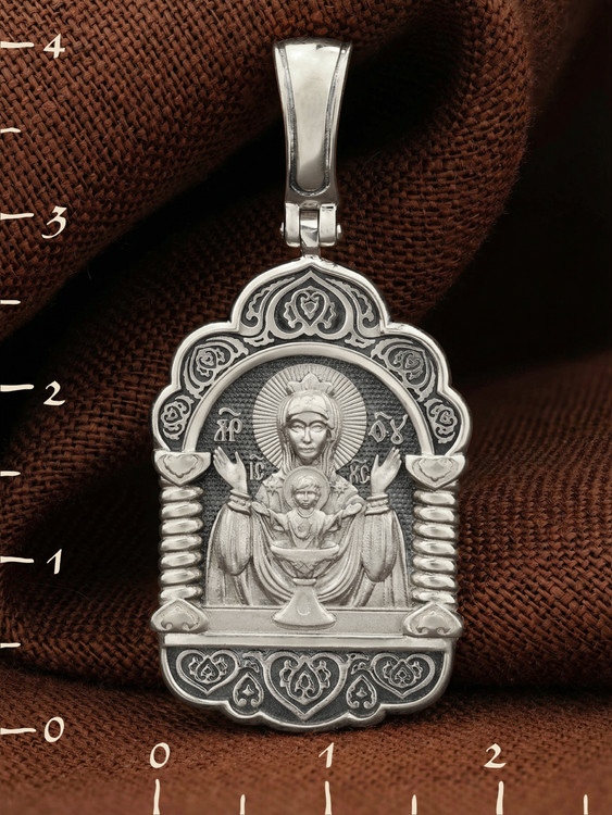 Образок из белого золота