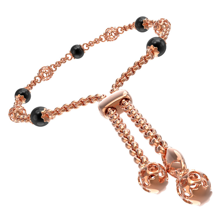 Браслет из золота c ониксом