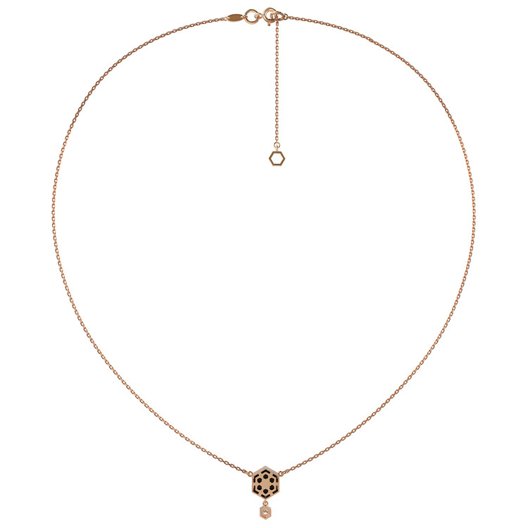 Колье из золота c бриллиантами и ониксом