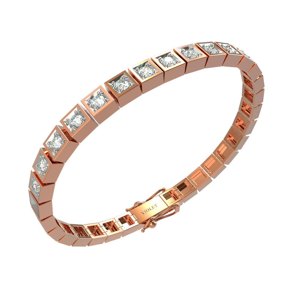 Браслет из золота c бриллиантами