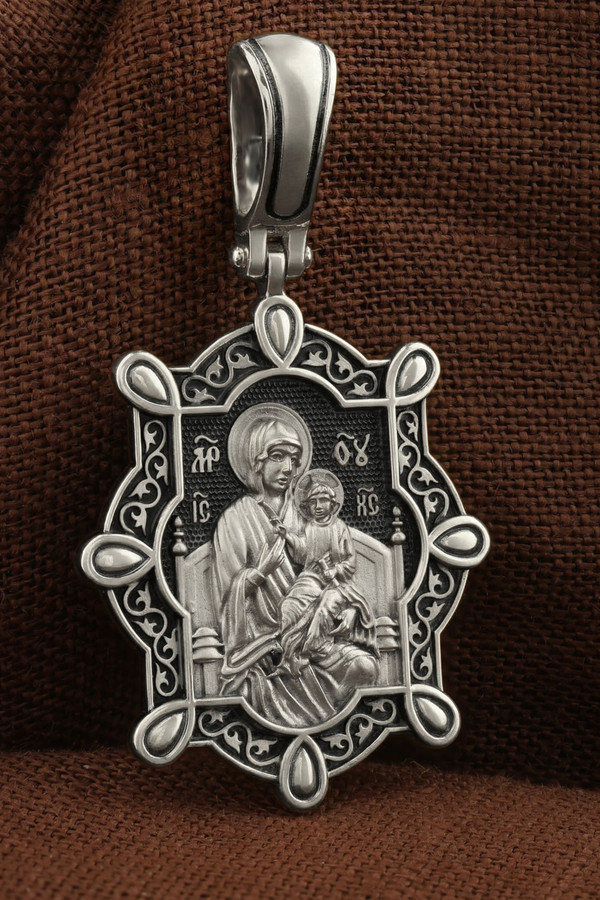 Образок из белого золота