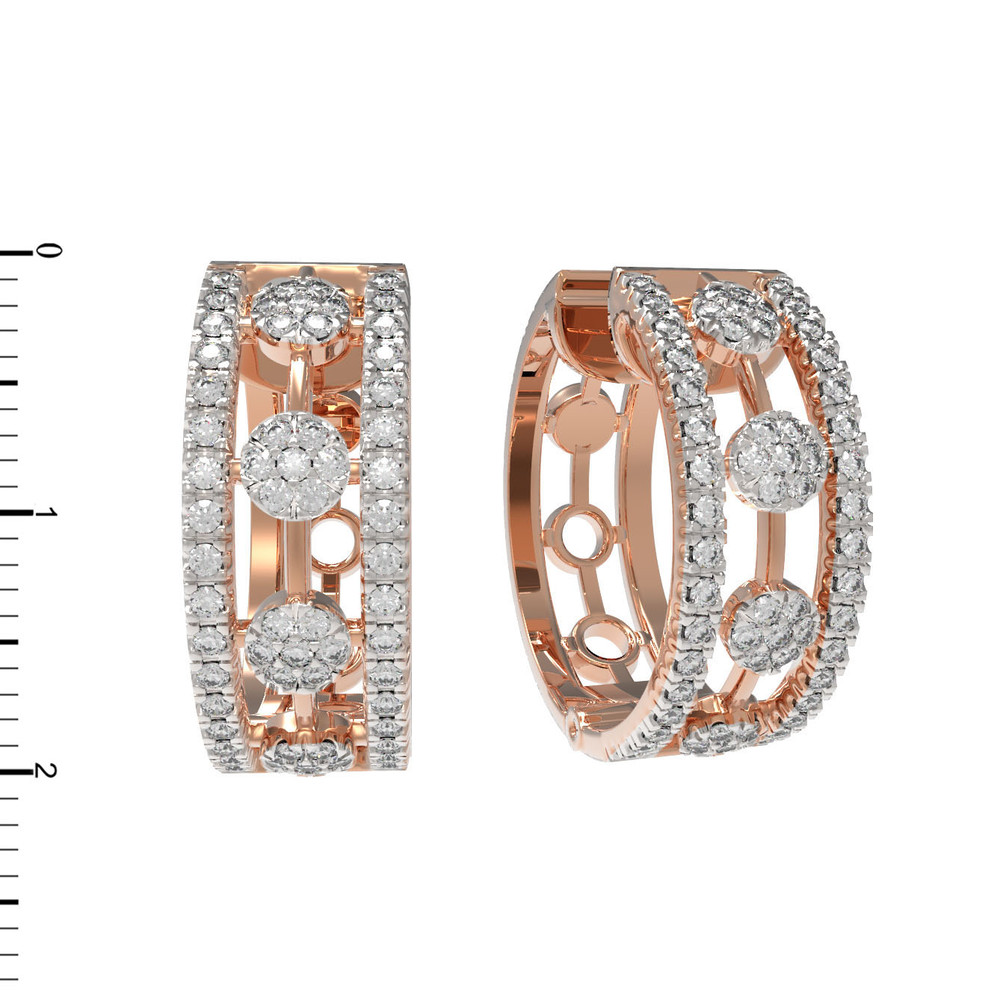 Серьги из золота c бриллиантами