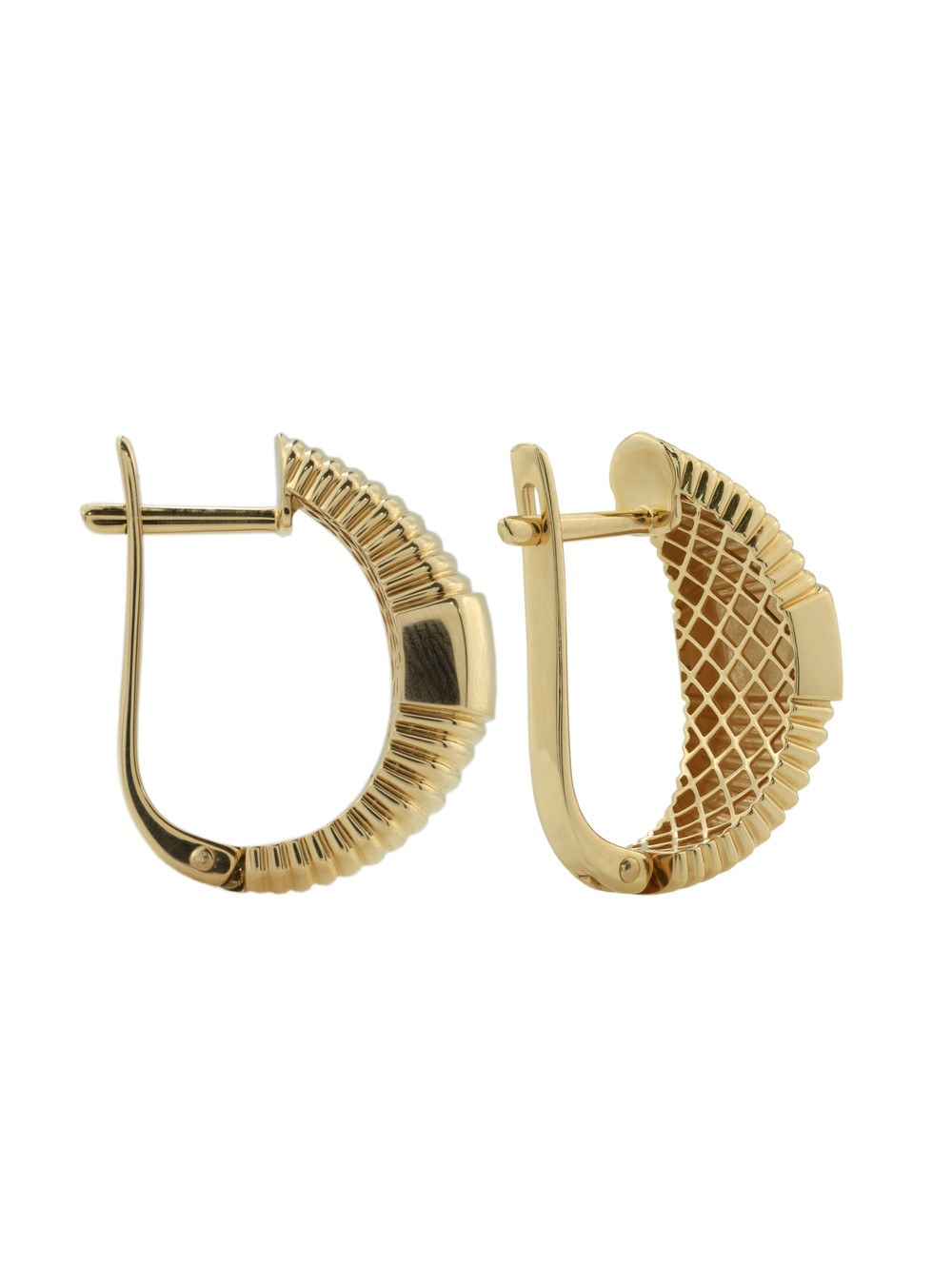 Серьги из лимонного золота