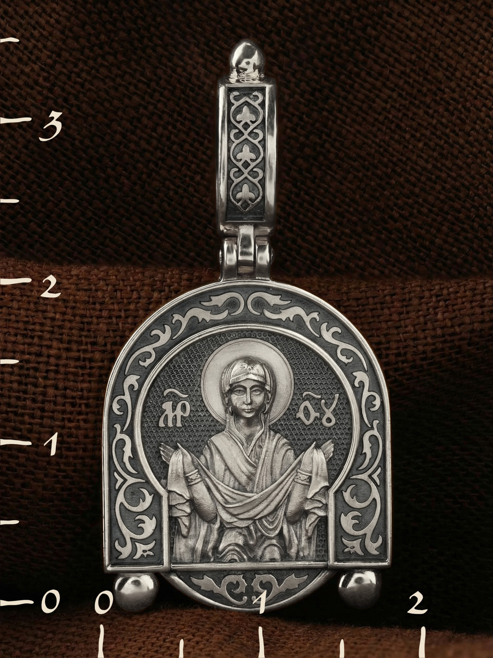 Образок из белого золота