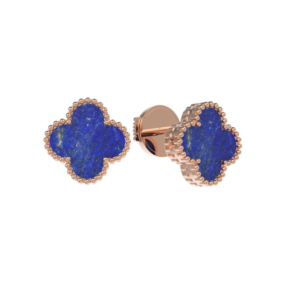 Серьги из золота c лазуритом