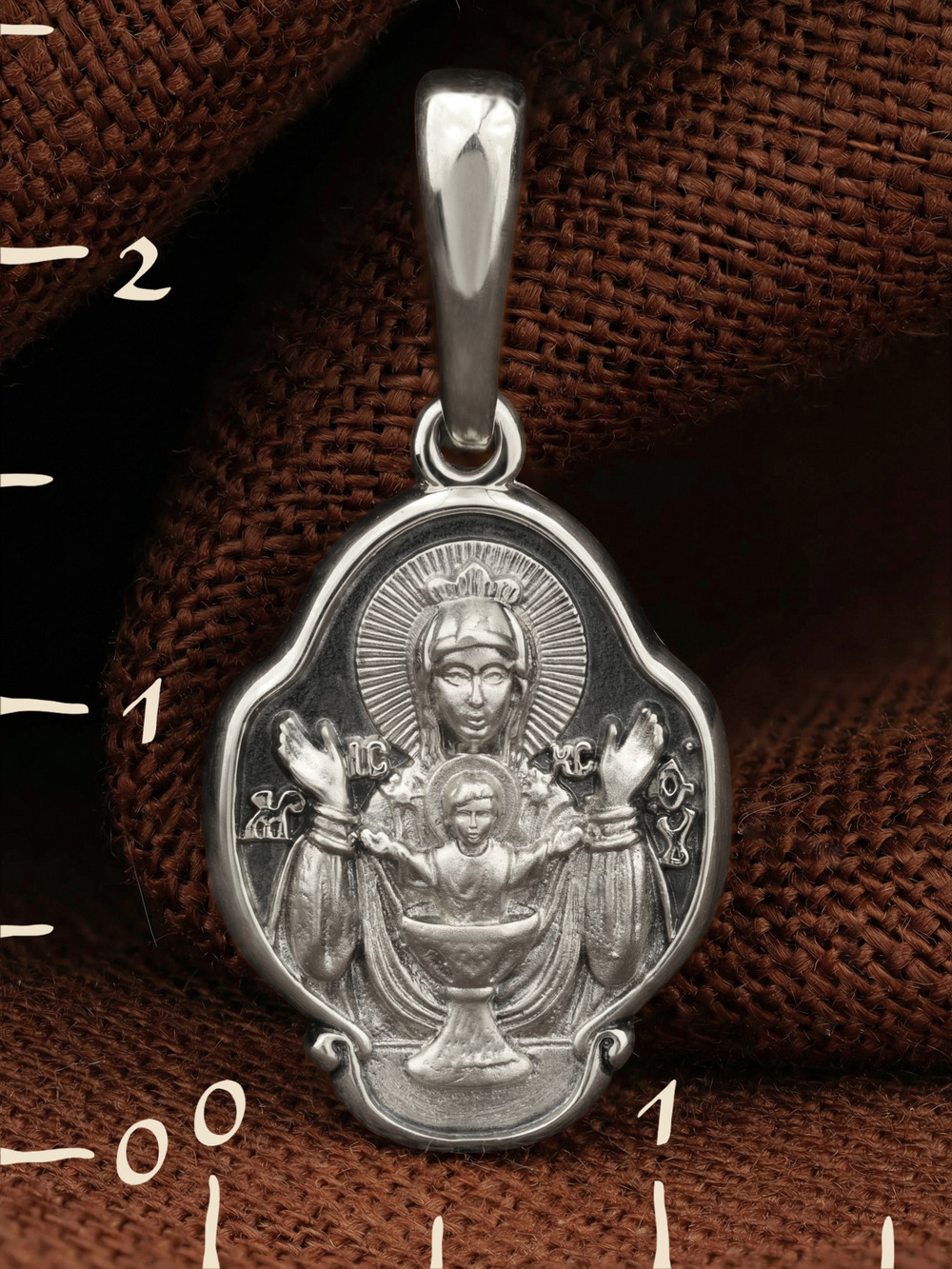 Образок из белого золота