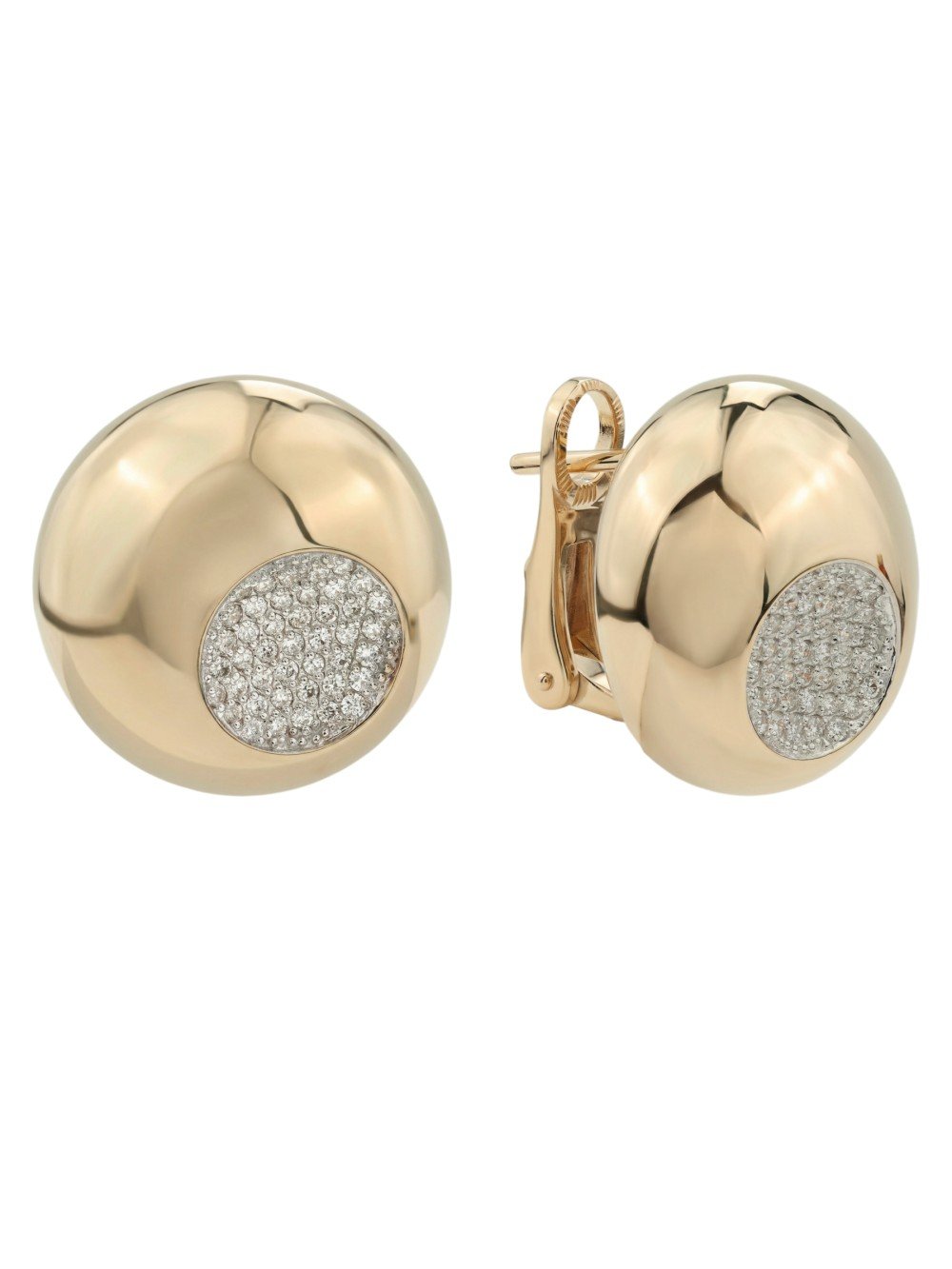 Серьги из золота c бриллиантами