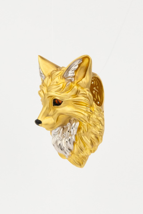 Подвеска из лимонного золота c эмалью