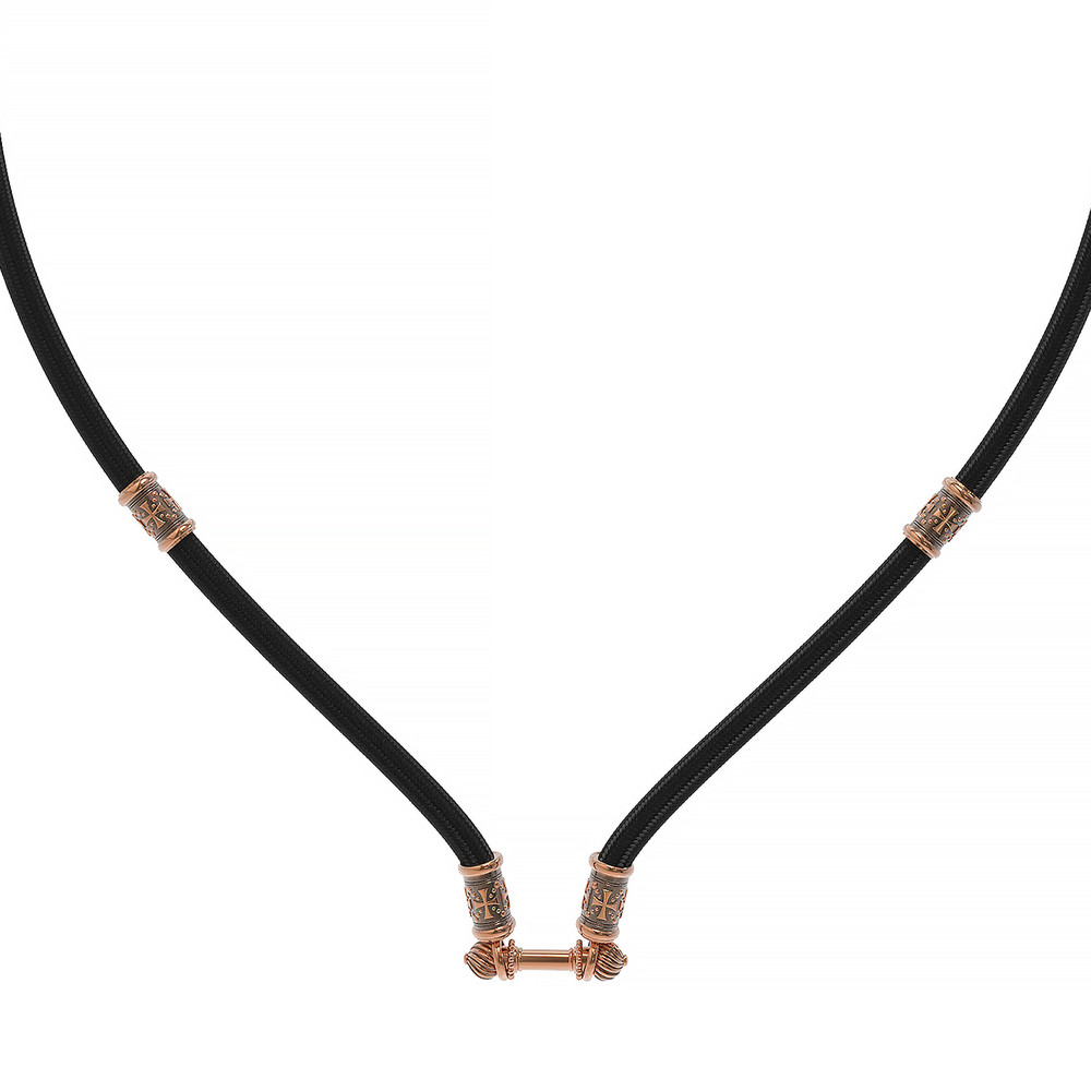 Шнурок шёлковый из золота c шёлковым шнурком